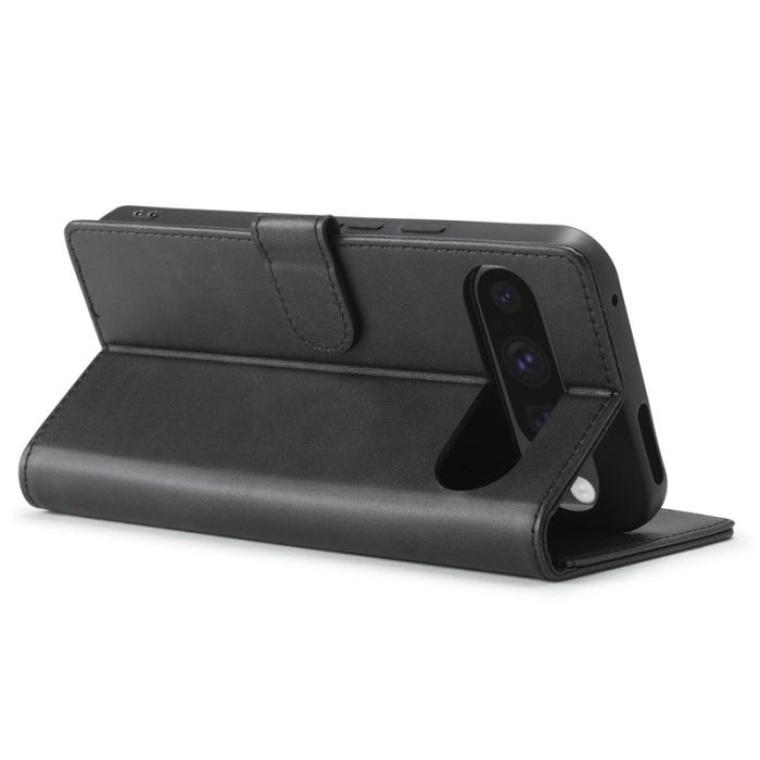 LC.imeeke - LC.IMEEKE Google Pixel 9 Pro Fodral PU Läder - Svart