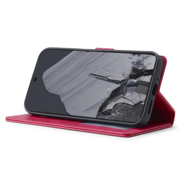 LC.imeeke - LC.IMEEKE Google Pixel 9 Pro Fodral Shockproof PU Läder - Rose