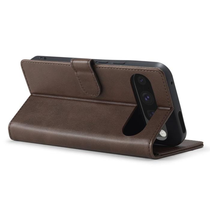 LC.imeeke - LC.IMEEKE Google Pixel 9 Pro XL Fodral PU Läder - Brun