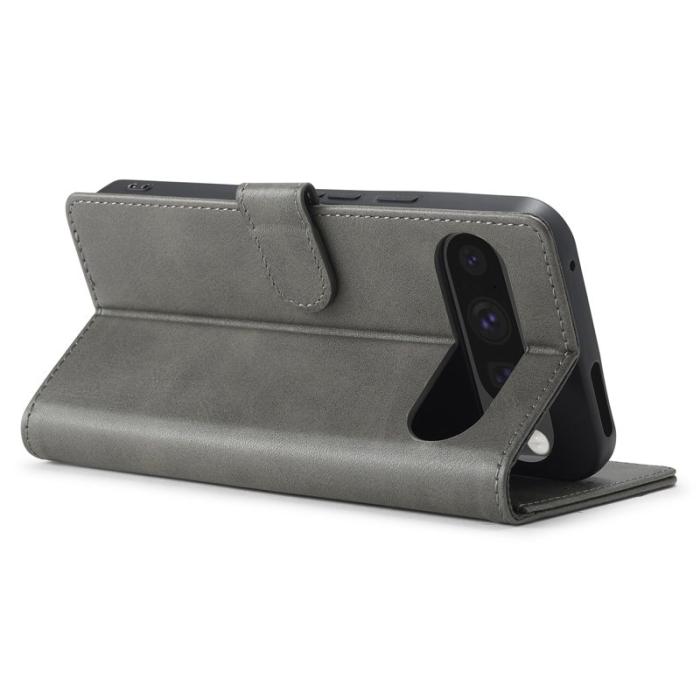 LC.imeeke - LC.IMEEKE Google Pixel 9 Pro XL Fodral PU Läder - Grå