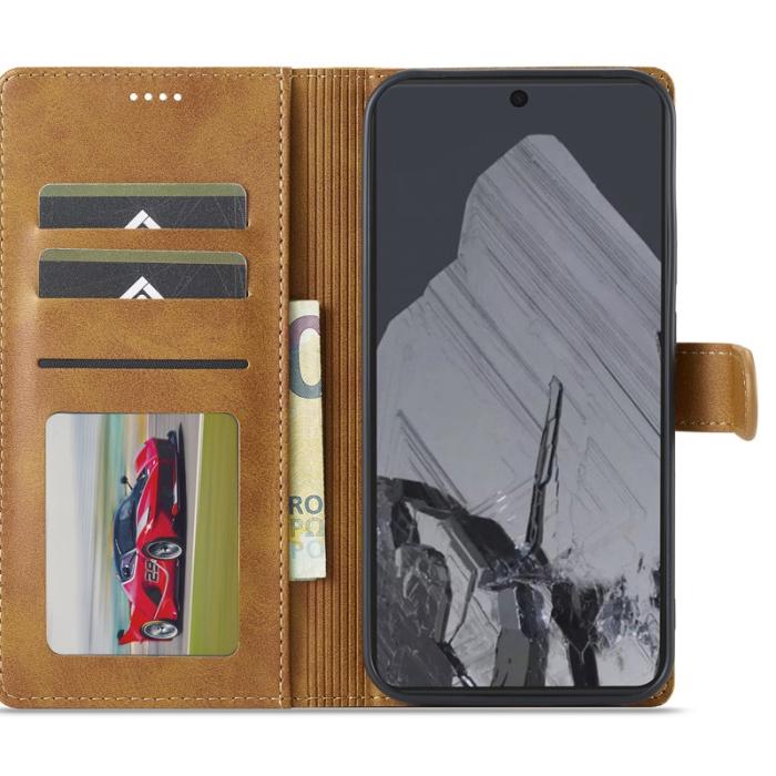 LC.imeeke - LC.IMEEKE Google Pixel 9 Pro XL Fodral PU Läder - Gul