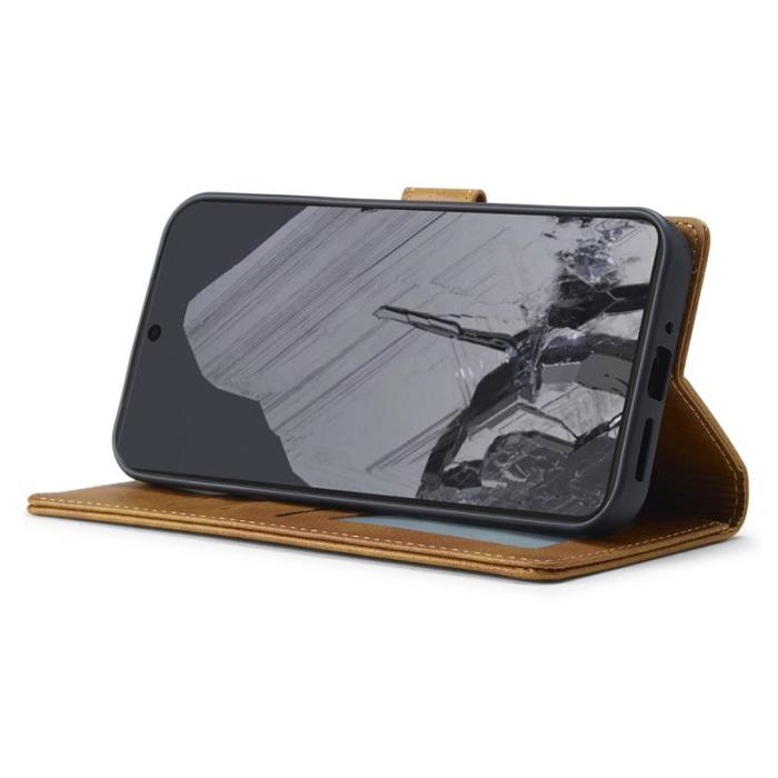 LC.imeeke - LC.IMEEKE Google Pixel 9 Pro XL Fodral PU Läder - Gul