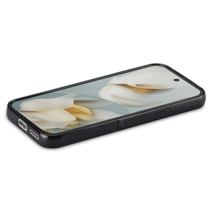 LC.imeeke - LC.IMEEKE Google Pixel 9a Fodral - Äkta läder + TPU - Röd