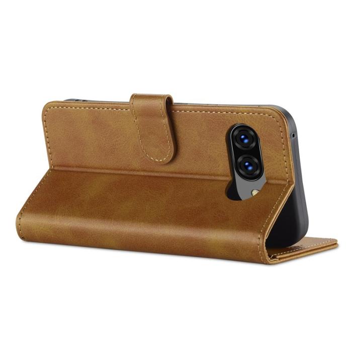 LC.imeeke - LC.IMEEKE Google Pixel 9a Fodral - PU Läder - Gul