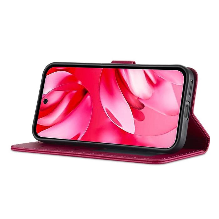 LC.imeeke - LC.IMEEKE Google Pixel 9a Fodral PU Läder - Rose