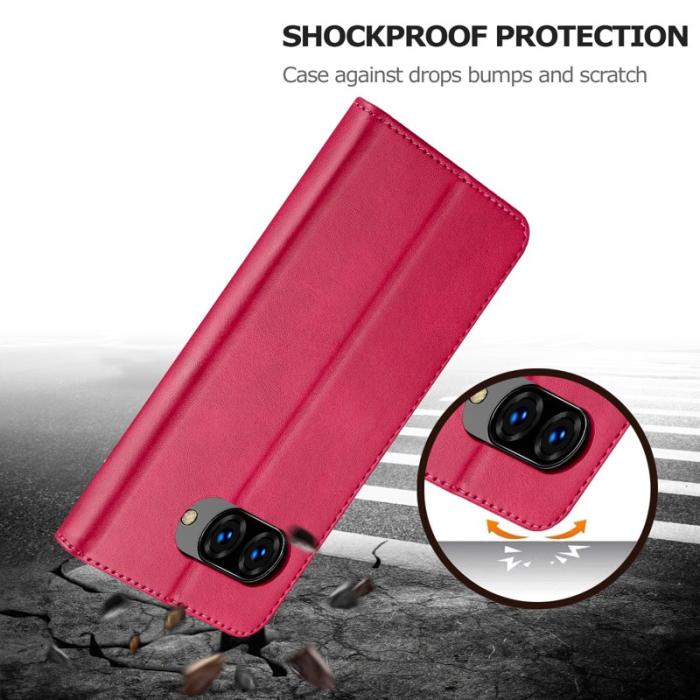 LC.imeeke - LC.IMEEKE Google Pixel 9a Fodral PU Läder - Rose