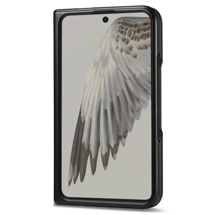 LC.imeeke - LC.IMEEKE Google Pixel Fold Fodral Äkta läder - Svart