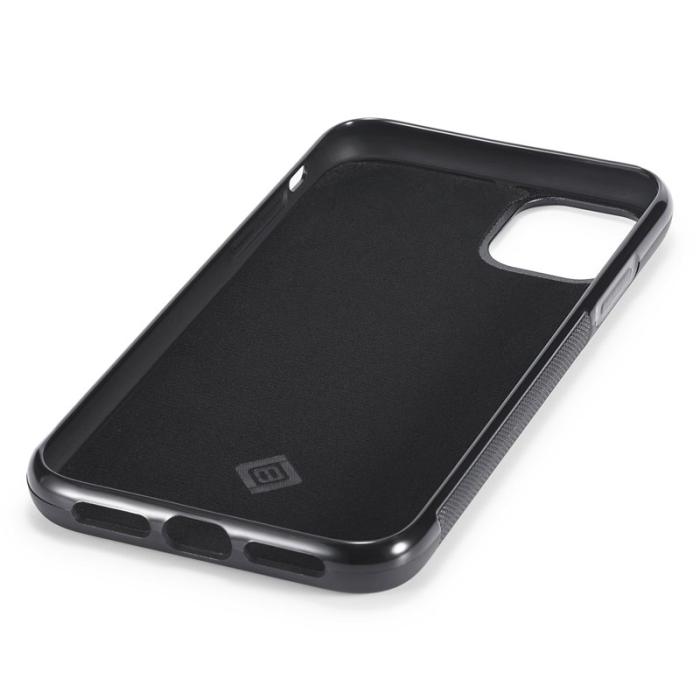 LC.imeeke - LC.IMEEKE iPhone 11 Fodral Carbon Fiber PU Läder - Svart