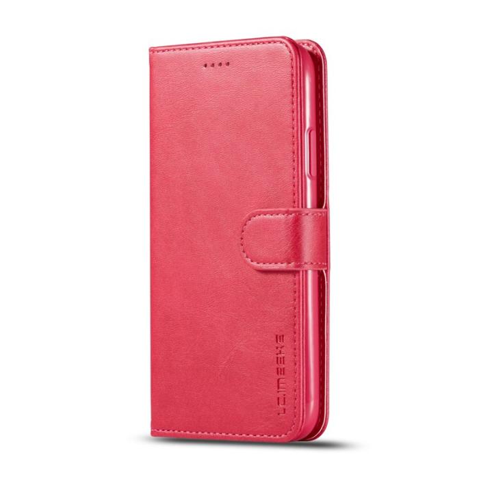 LC.imeeke - LC.imeeke iPhone 11 Fodral i PU-läder - Justerbar Ställning - Rosa