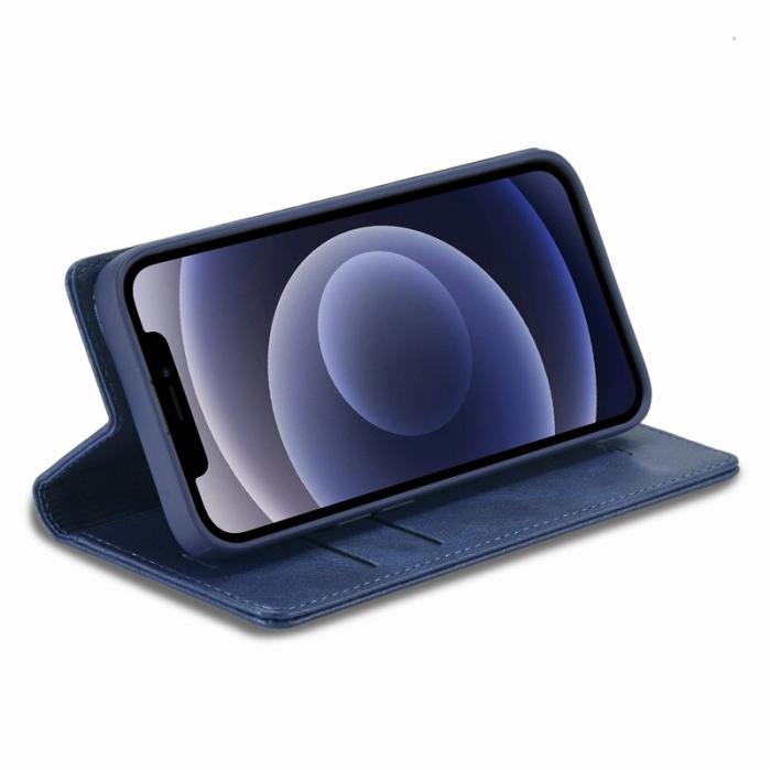 LC.imeeke - LC.IMEEKE iPhone 11 Fodral PU Läder - Blå