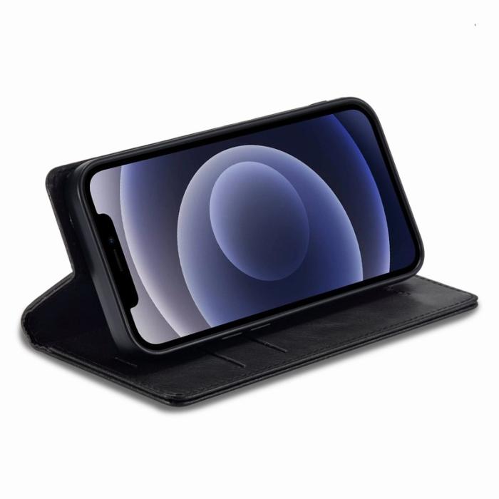 LC.imeeke - LC.IMEEKE iPhone 11 Fodral PU Läder - Svart