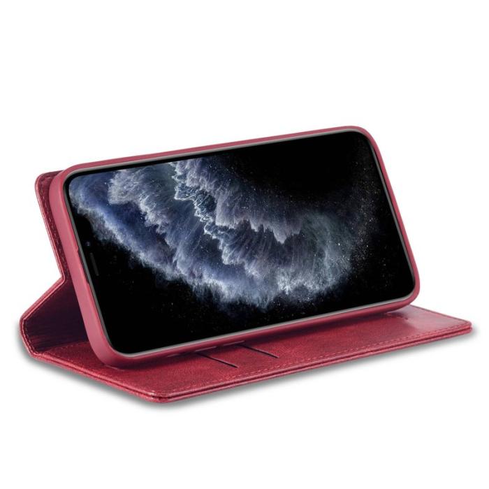 LC.imeeke - LC.IMEEKE iPhone 11 Pro Max Fodral PU Läder - Röd