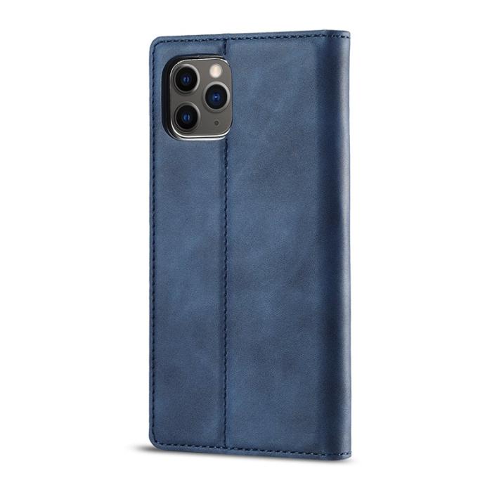 LC.imeeke - LC.IMEEKE iPhone 11 Pro Skal Äkta läder - Blå