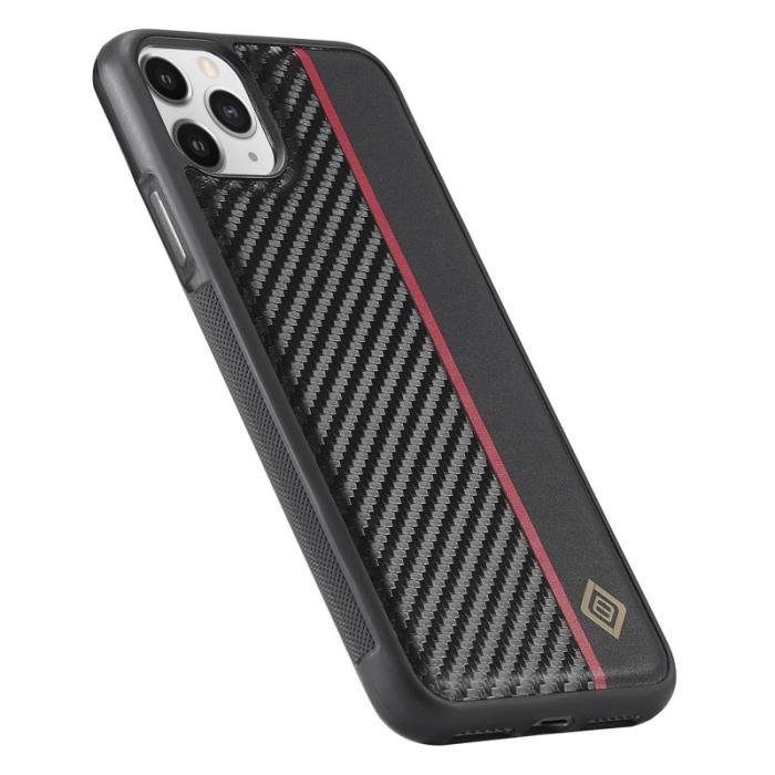 LC.imeeke - LC.IMEEKE iPhone 11 Pro Skal Äkta läder - Svart