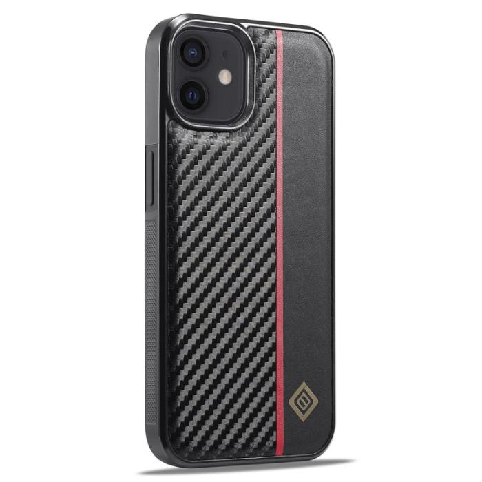 LC.imeeke - LC.IMEEKE iPhone 12 mini Fodral - PU Läder - Svart