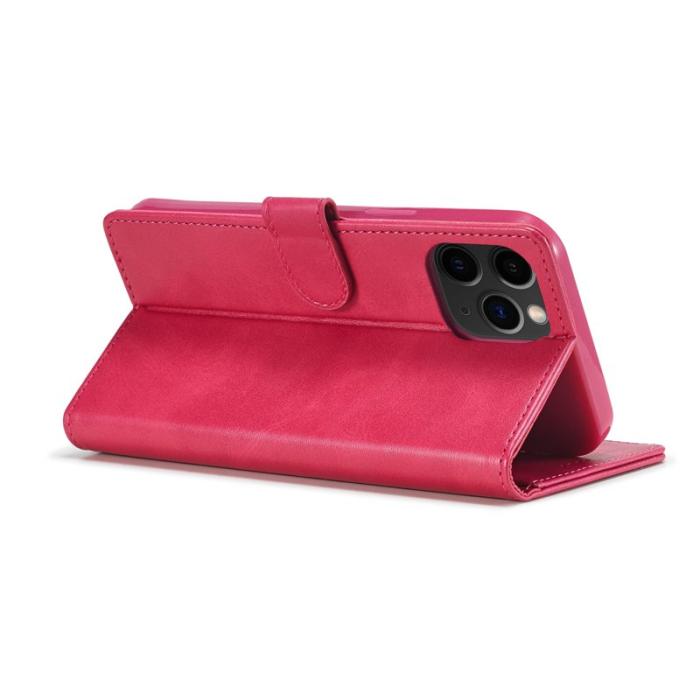 LC.imeeke - LC.IMEEKE iPhone 12 mini Skal Äkta läder - Röd