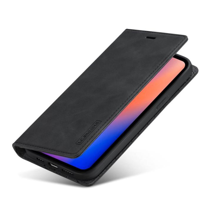 LC.imeeke - LC.IMEEKE iPhone 12 Pro Max Skal Äkta läder - Svart