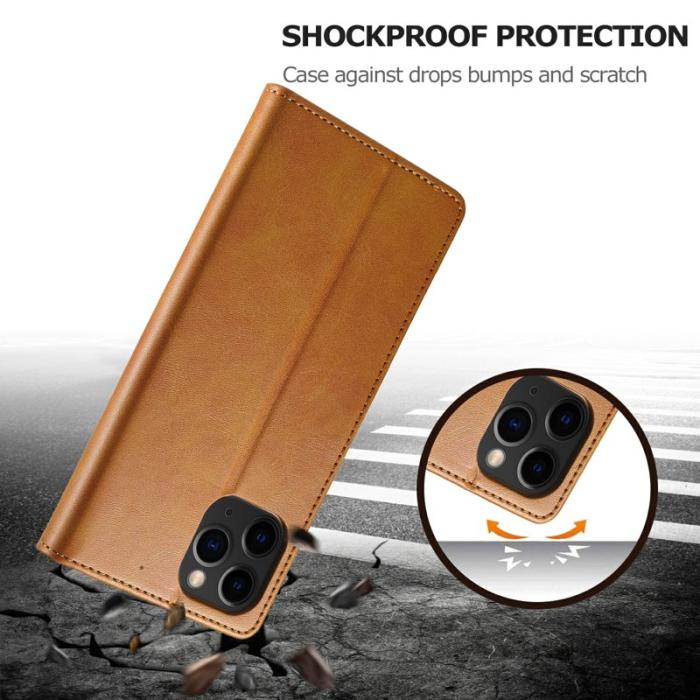 LC.imeeke - LC.IMEEKE iPhone 13 Pro Max Skal i PU-läder - Brun