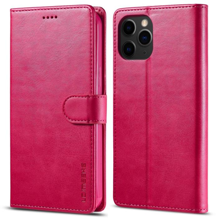 LC.imeeke - LC.IMEEKE iPhone 13 Pro Max Skal i PU-läder - Röd