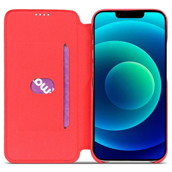 LC.imeeke - LC.IMEEKE iPhone 14 Fodral PU Läder - Röd