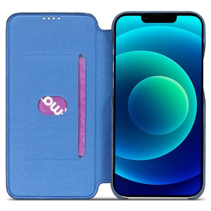 LC.imeeke - LC.IMEEKE iPhone 14 Fodral PU Läder - Ställfunktion - Blå