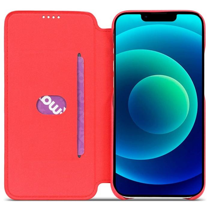 LC.imeeke - LC.IMEEKE iPhone 14 Plus Fodral i Anti-fingeravtryck PC+PU - Röd