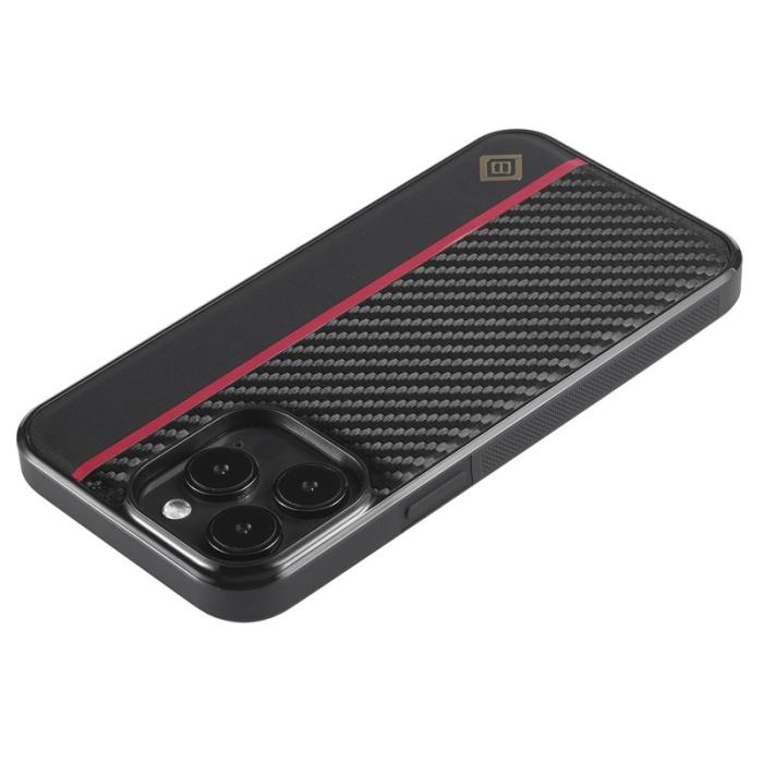 LC.imeeke - LC.IMEEKE iPhone 14 Pro Max Skal - Kolfiber Splicing - Svart