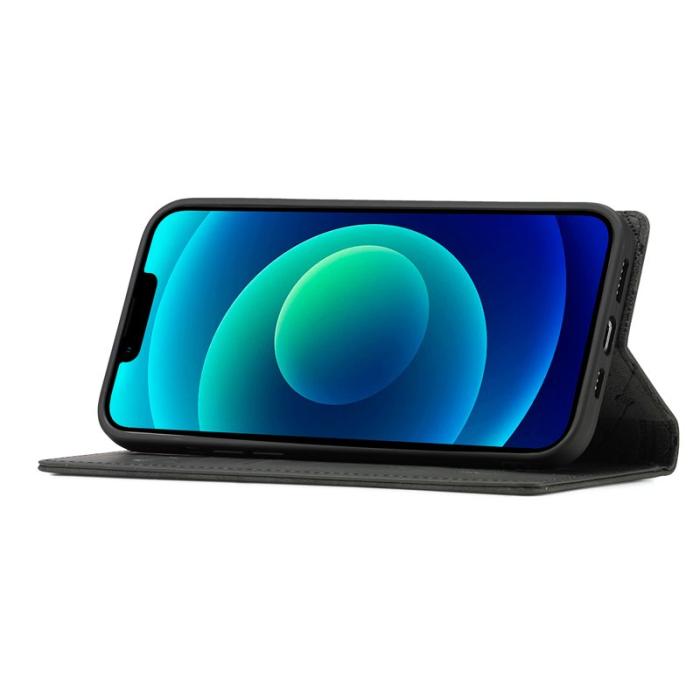 LC.imeeke - LC.IMEEKE iPhone 15 Plus Fodral - Mikrofiberläder - Svart