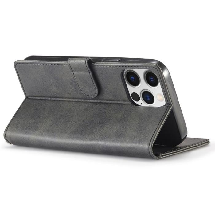 LC.imeeke - LC.IMEEKE iPhone 15 Pro Max Wallet Fodral PU Läder - Svart