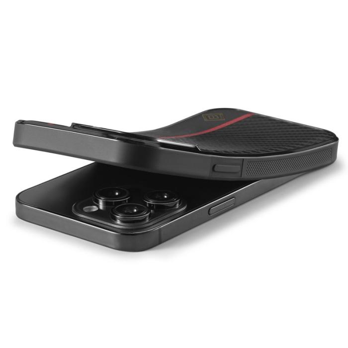 LC.imeeke - LC.IMEEKE iPhone 15 Pro Skal Äkta läder - Svart