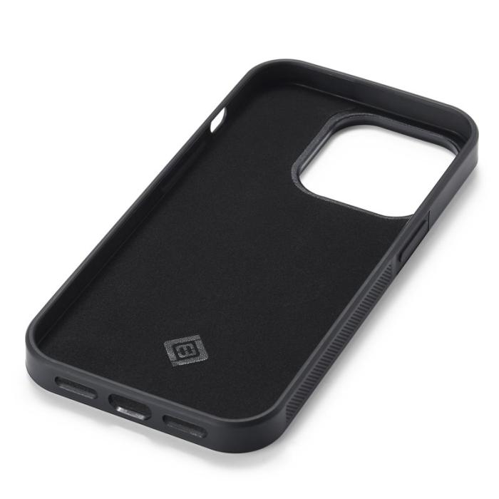 LC.imeeke - LC.IMEEKE iPhone 15 Pro Skal Äkta läder - Svart