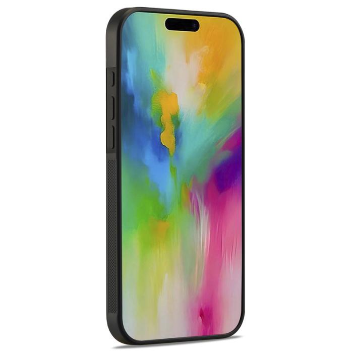 LC.imeeke - LC.IMEEKE iPhone 16 Pro Max Fodral Äkta läder - Svart