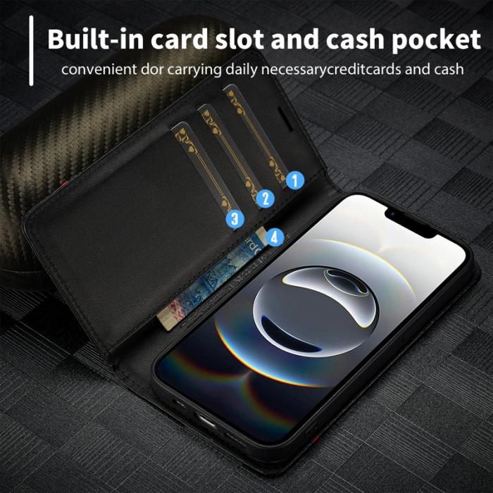 LC.imeeke - LC.IMEEKE iPhone 16e Fodral Carbon Fiber - Vit