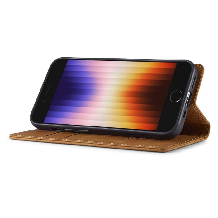 LC.imeeke - LC.IMEEKE iPhone 16e Fodral Scratch-Proof Microfiber - Brun