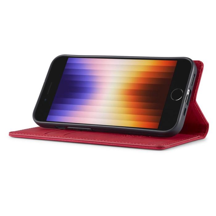 LC.imeeke - LC.IMEEKE iPhone 16e Fodral Scratch-Proof Mikrofiberläder - Röd