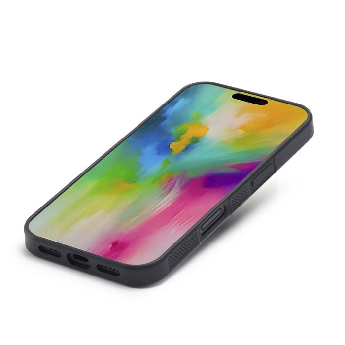 LC.imeeke - LC.IMEEKE iPhone 17 Fodral Äkta läder + TPU + EVA - Svart