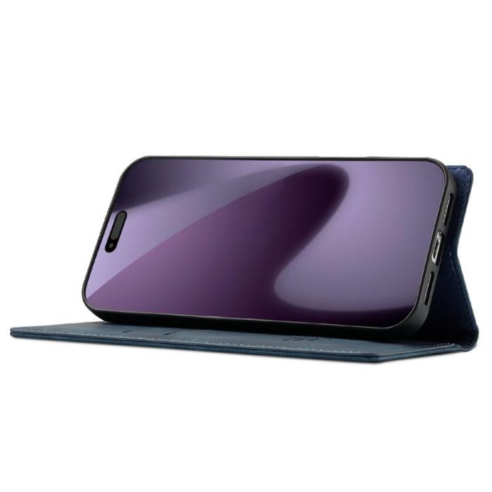 LC.imeeke - LC.IMEEKE iPhone 17 Pro Max Fodral Wallet Mikrofiberläder - Blå