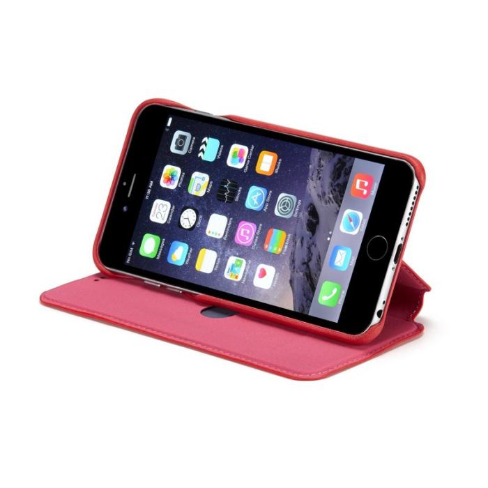 LC.imeeke - LC.IMEEKE iPhone 6s/6 Fodral Äkta läder - Röd