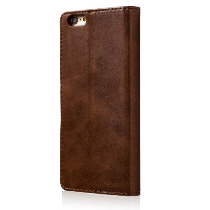 LC.imeeke - LC.IMEEKE iPhone 6s/6 Skal i Texturerat PU Läder - Mörkbrun