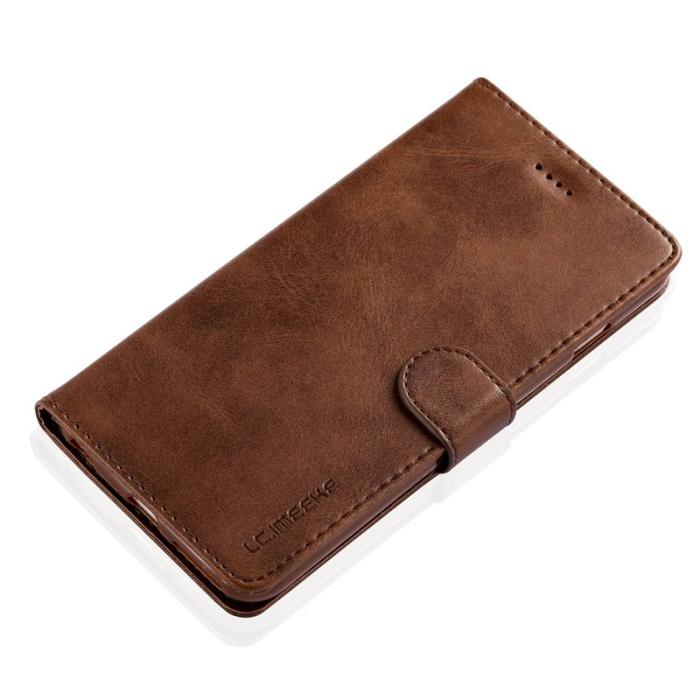 LC.imeeke - LC.IMEEKE iPhone 6s/6 Skal i Texturerat PU Läder - Mörkbrun