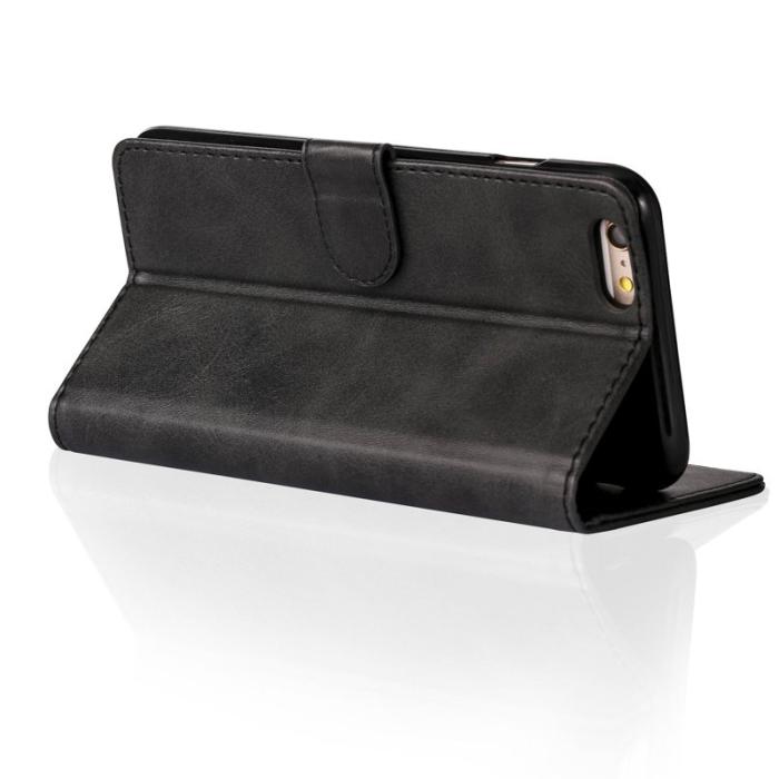 LC.imeeke - LC.IMEEKE iPhone 6s/6 Skal i Texturerat PU Läder - Svart