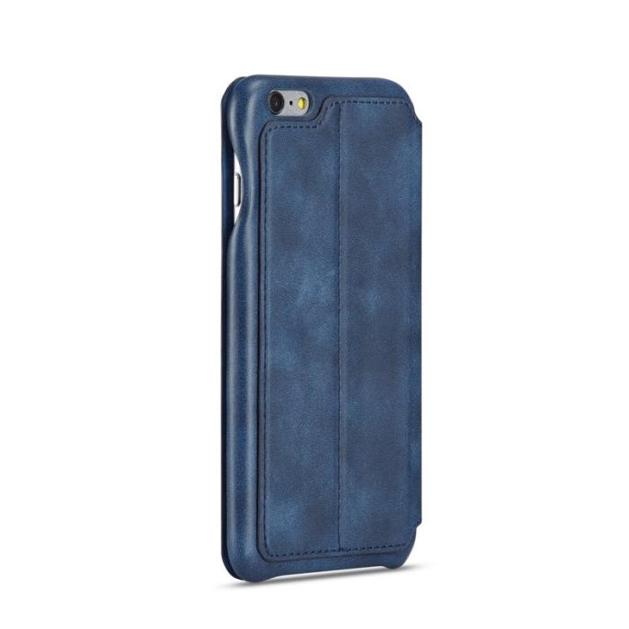 LC.imeeke - LC.IMEEKE iPhone 6s/6 Skal Retro Stil Äkta Läder - Blå