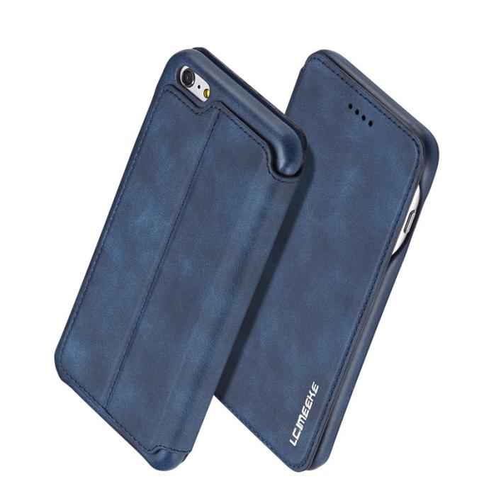 LC.imeeke - LC.IMEEKE iPhone 6s Plus/6 Plus Retro Läderfodral - Blå