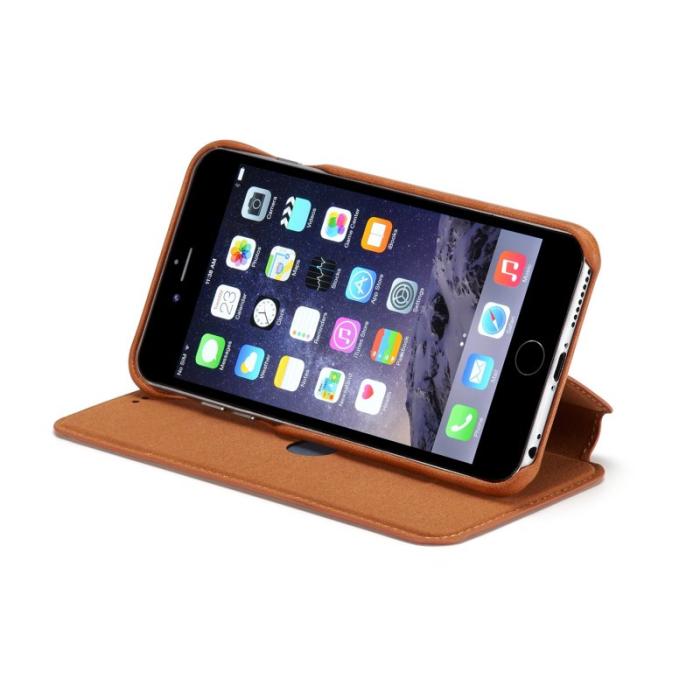 LC.imeeke - LC.IMEEKE iPhone 6s Plus/6 Plus Retro Läderfodral - Brun