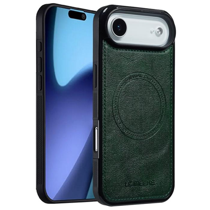 LC.imeeke - LC.IMEEKE iPhone Air Fodral Äkta läder + TPU - Grön