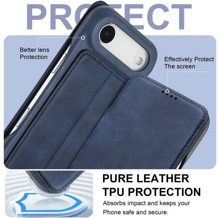 LC.imeeke - LC.IMEEKE iPhone Air Fodral Card Holder Äkta läder - Blå