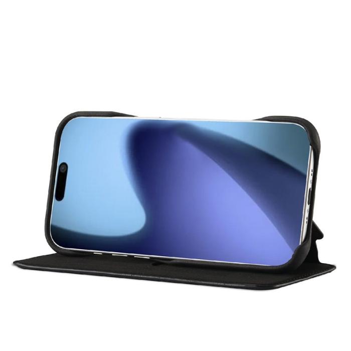 LC.imeeke - LC.IMEEKE iPhone Air Fodral Card Holder Äkta läder - Svart