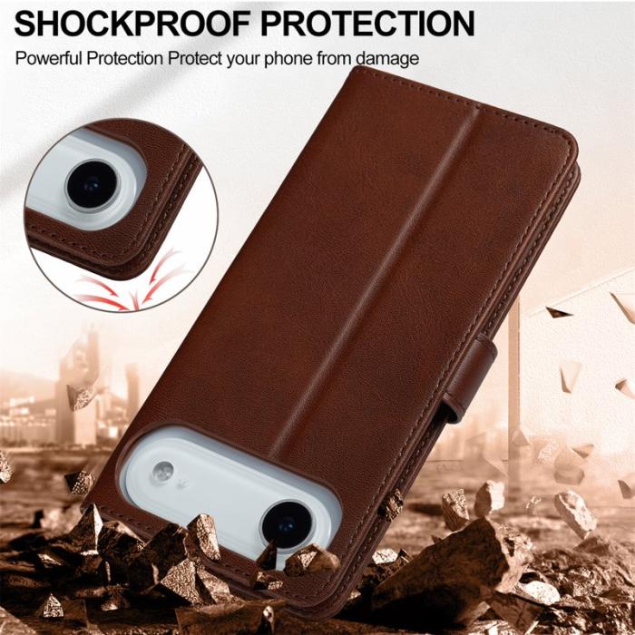 LC.imeeke - LC.IMEEKE iPhone Air Fodral PU Läder - Brun