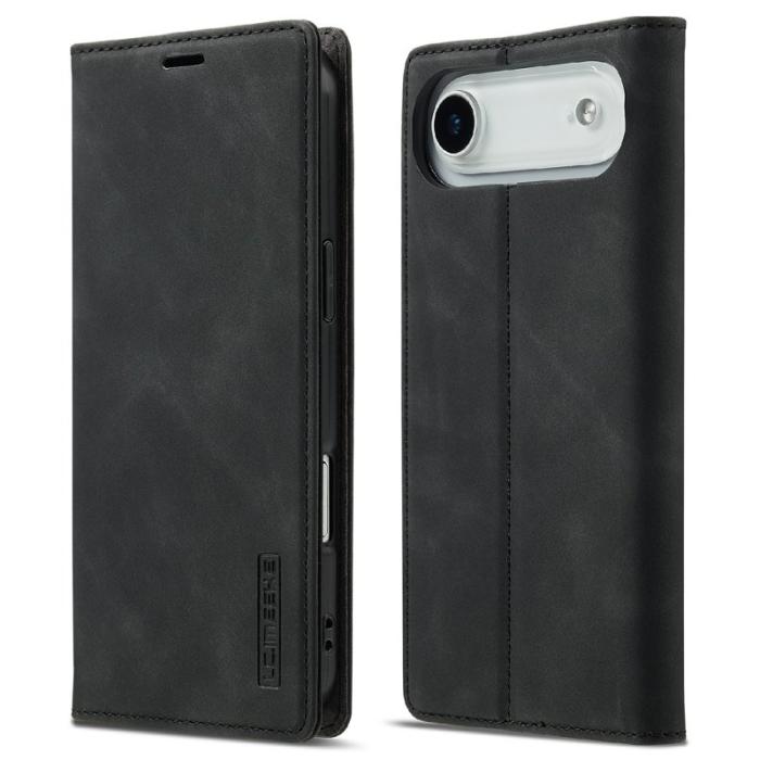 LC.imeeke - LC.IMEEKE iPhone Air Fodral Wallet Mikrofiberläder - Svart