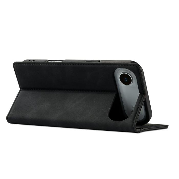 LC.imeeke - LC.IMEEKE iPhone Air Fodral Wallet Mikrofiberläder - Svart